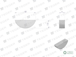 Wpust czółenkowy 5x7.5 TEGER,