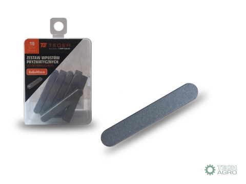 Wpust pryzmatyczny 6x6x40 TEGER,