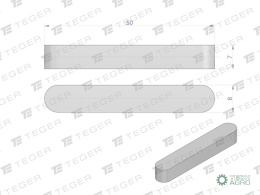 Wpust pryzmatyczny 8x7x50 TEGER,