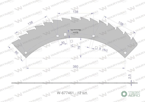 Zestaw PIŁ KEMPER 345 CA785533, Waryński