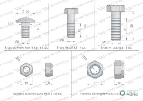 Zestaw PIŁ KEMPER M3000, C300, Waryński