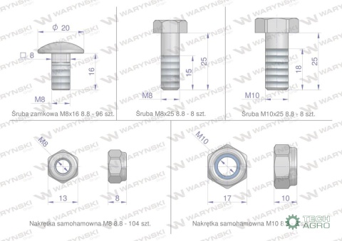 Zestaw PIŁ KEMPER M4500, 445, Waryński