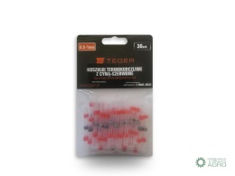 Zestaw koszulek termokurczliwych z cyną0,5-1mm kolor czerwony TEGER