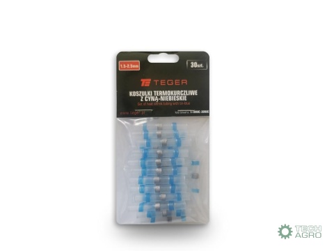 Zestaw koszulek termokurczliwych z cyną1,5-2,5mm kolor niebieski TEGER