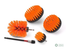 Zestaw szczotek obrotowych nawkrętarkę, 5 szt, Teger