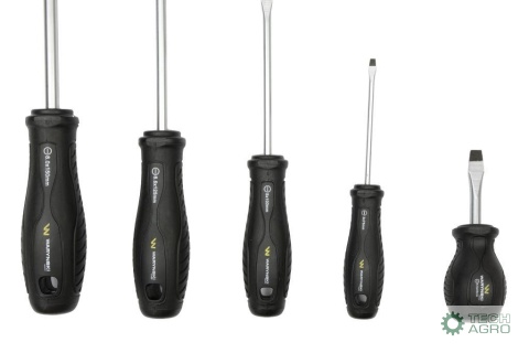 Zestaw wkrętaków ze stali odpornej naskręcanie SVCM 10 szt z hartowanymi grotami Waryński