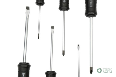 Zestaw wkrętaków ze stali odpornej naskręcanie SVCM 6 szt z hartowanymi grotami, Waryński