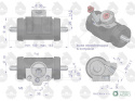 Cylinderek hamulcowy 952620 C-360 ORYGINAŁ URSUS