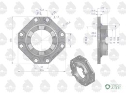 Pokrywa mechanizmu różnicowego przekładni głównej MF3 ORYGINAŁ URSUS