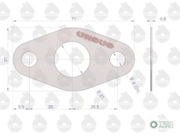 Uszczelka odprowadzenia oleju turbo krążelit 0.8mm C-385 ( sprzedawane po 10 ) ORYGINAŁ URSUS