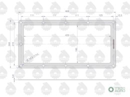 Uszczelka podnośnika krążelit 0.8mm C-360 ( sprzedawane po 5 ) ORYGINAŁ URSUS