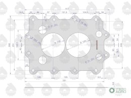 Uszczelka skrzyni biegów krążelit 0.8mm C-360 Zetor ( sprzedawane po 5 ) ORYGINAŁ URSUS