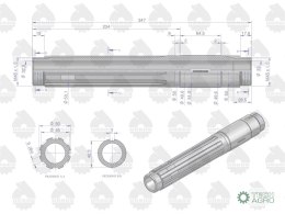 Wałek pośredni skrzyni biegów C-330M ORYGINAŁ URSUS