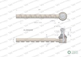 Przegub kierowniczy 240mm AL39019 WARYŃSKI