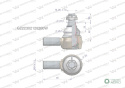 Przegub kierowniczy M24x1.5 G222302120200 WARYŃSKI