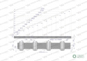 Belka do wideł ładowacza 2200mm na zęby "Z" 13 tulejek Waryński