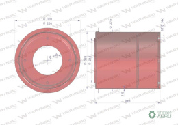 Osłona bębnowa Kosiarka rotacyjna blacha 1.5mm Waryński