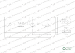 Płyta pośrednia prawa zastosowanie Kverneland stal borowa WARYŃSKI