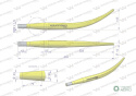 Ząb ładowacza wygięty zamykający L- 480 mm chwytak ( krokodyl) Tur WARYŃSKI