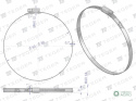 Opaska zaciskowa 60-80 ślimakowa (obejma W2 - stal nierdzewna) szerkość 9mm TEGER ( sprzedawane po 25 )