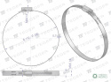 Opaska zaciskowa wzmocniona 110-130 ślimakowa (obejma W2 - stal nierdzewna) szerkość 12mm TEGER ( sprzedawane po 10 )