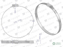 Opaska zaciskowa wzmocniona 60-80 ślimakowa (obejma W2 - stal nierdzewna) szerkość 12mm TEGER ( sprzedawane po 25 )