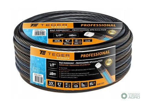 Wąż ogrodowy "PROFESSIONAL- NTS EXTRA FLEX" FI 1/2". 30m / TEGER Wąż ogrodowy "PROFESSIONAL- NTS EXTRA FLEX" FI 1/2". 30m / TEGER