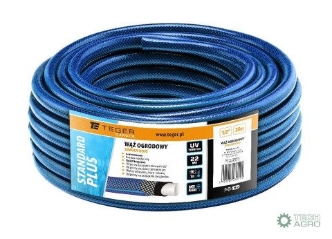 Wąż ogrodowy "STANDARD PLUS" FI 1/2". 30m / TEGER Wąż ogrodowy "STANDARD PLUS" FI 1/2". 30m / TEGER